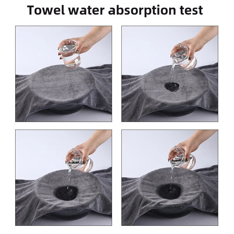Thickened Cotton Pet Bath Towel — Quick-Drying, No Shed, Large Sizes