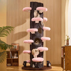 Floor-to-Ceiling Cat Tree with Jumping Platforms