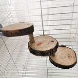Wooden Climbing Ladder — Cage Perch for Small Pets & Birds