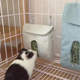 Hanging Hay Feeder Bag — Bite-Resistant Cloth Feeder for Small Pets