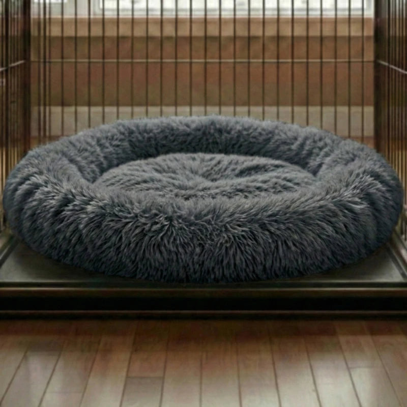 Calming Pet Bed with Extra-Soft Filling, Available in 9 Colors