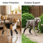 Dog Elbow Leg Brace - 1 Pair, Adjustable, Flexible Fabric