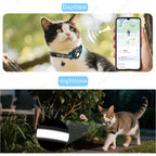 Lightweight Waterproof Cat Tracking Collar - Google Find Hub Bluetooth GPS Locator