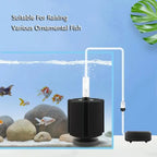 Black Bio Sponge Aquarium Filter (Air Pump Driven, Corner Skimmer, Bio Media)