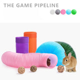 Telescopic Play Tunnel — Stretchable Tube Toy for Small Pets