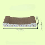 Corrugated Cardboard Cat Scratch Pad — Sofa-Cushion Claw Sharpening Board