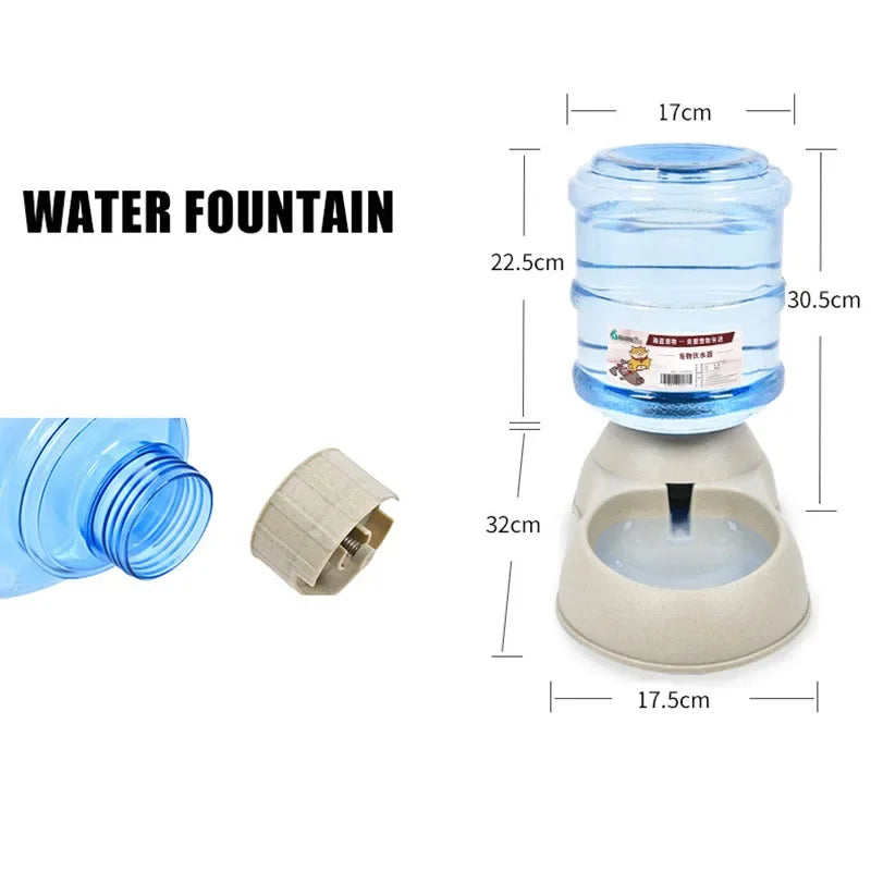 Gravity Pet Feeder and Waterer 3.8L (Auto-Refill, Cats & Dogs)
