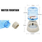 Gravity Pet Feeder and Waterer 3.8L (Auto-Refill, Cats & Dogs)