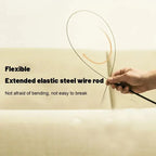 Bird Feather Cat Teaser Wand — Suction-Mount, Flexible Steel Wire