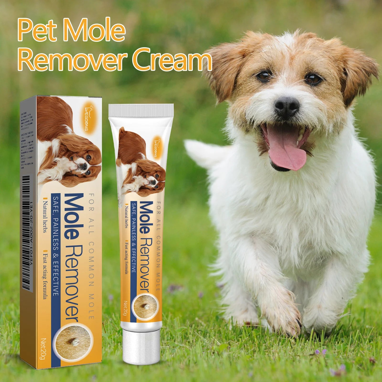 Pet Wart & Skin Tag Remover Cream — Painless, Non-Irritating, 20g