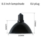 Deep Dome Reptile Lamp Fixture — Anti-Scald Protective Shade, 5.5"–10"