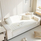 Faux Fur Dog Couch Cover with Non-Slip Backing