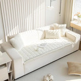Faux Fur Dog Couch Cover with Non-Slip Backing