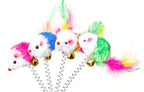 Cartoon Feather Wand Cat Toy with Bell