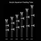 Acrylic Aquarium Shrimp Feeding Dish & Tube (Transparent, Snail & Shrimp)