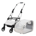 Lightweight Foldable Detachable Transparent Pet Stroller with Outdoor Walking Cart for Small & Medium Dogs