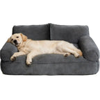 Plush Cat & Dog Couch Bed with Washable Cover