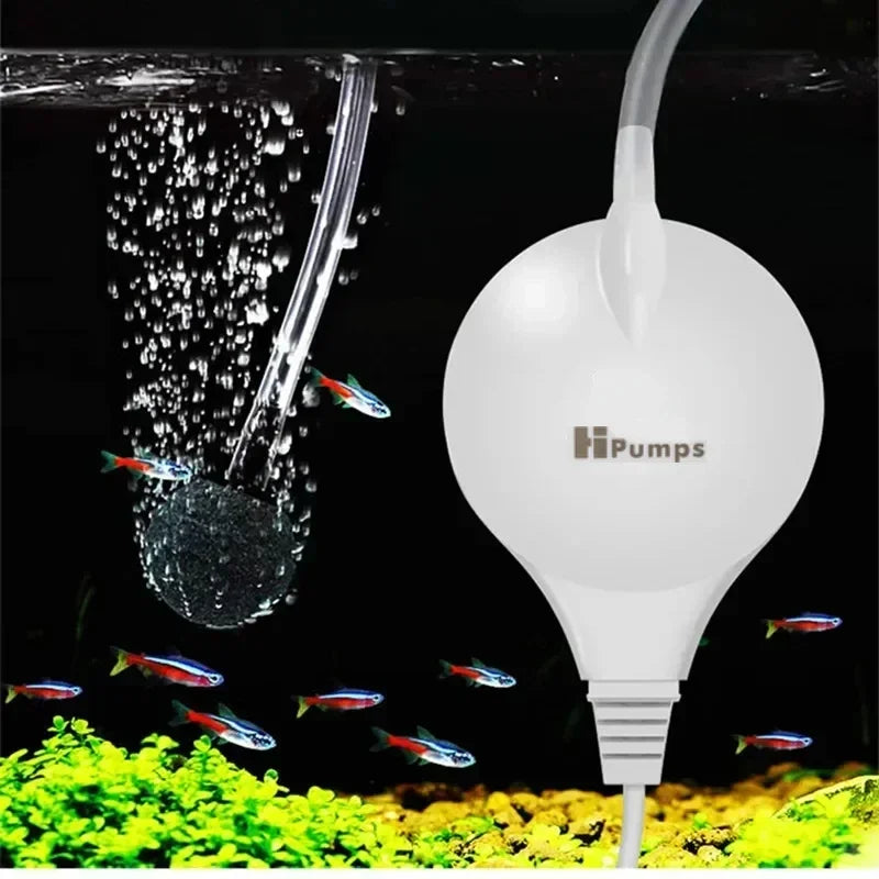 Ultra-Silent Mini Aquarium Air Pump 220–240V Single/Dual Outlet
