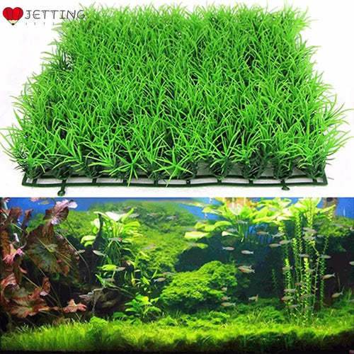 Artificial Aquatic Grass Lawn — Plastic Fish Tank Decoration