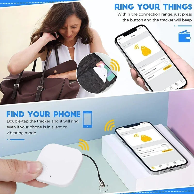 Mini Bluetooth Pet Tracker with Built-In Speaker - AirTag-Style Finder