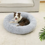 Long Plush Pet Sleeping Basket