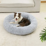 Long Plush Pet Sleeping Basket