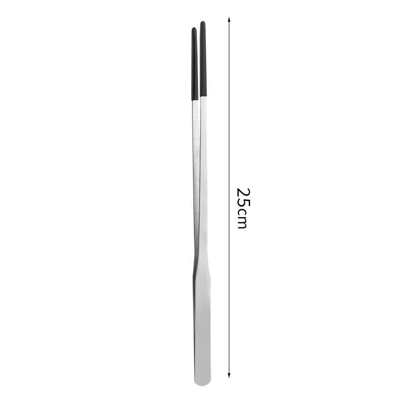 Stainless Steel Pet Feeding Tongs — Rubber-Tipped Tweezers for Reptiles