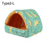 Small Animal Sleeping Nest — Warm Cotton Bed for Hamsters & Rabbits