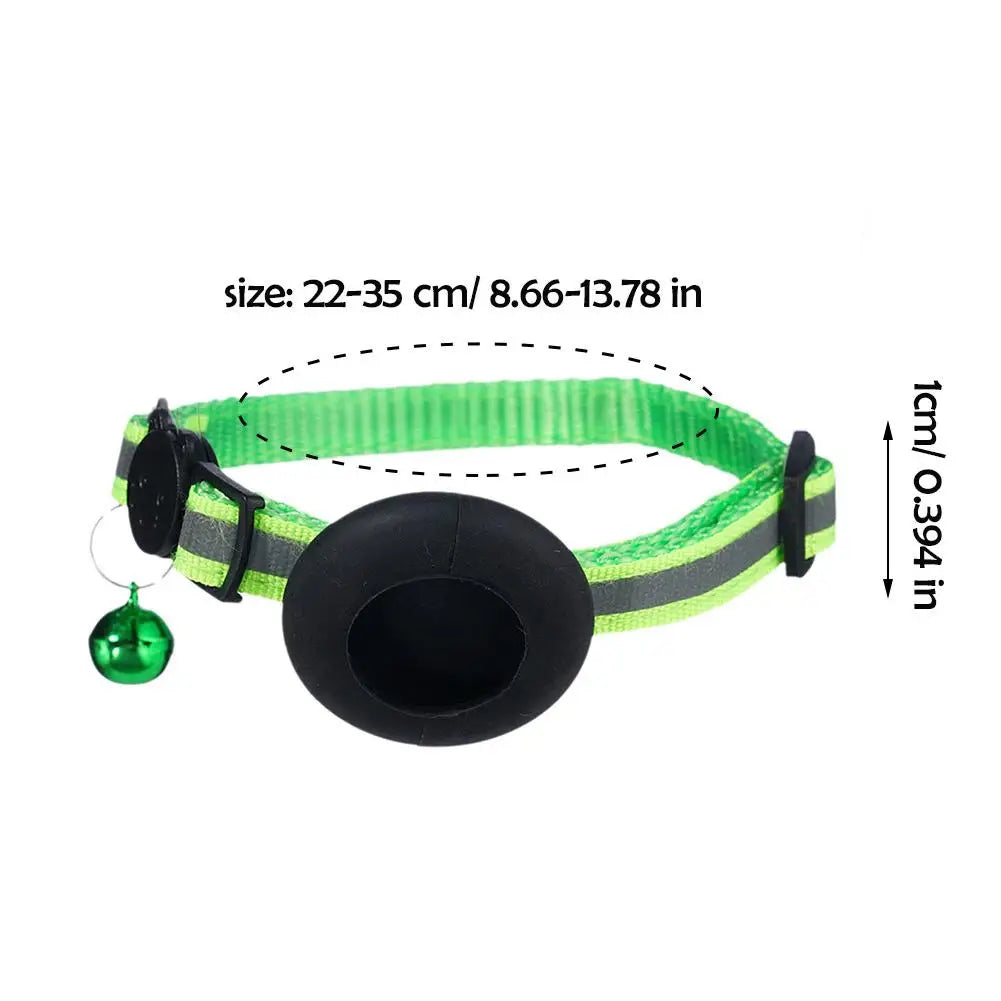 Reflective Breakaway Cat Collar with Bell — Safety-Release Design