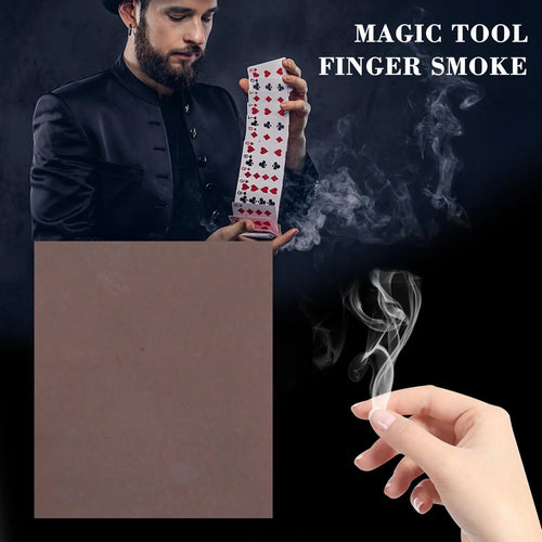10PCS Chemical Magic Paper Cool Close Up Magic Trick Fingers Smoke Hells Smoke Stage Stuffs Fantasy Prop Make Fun Magic Tricks