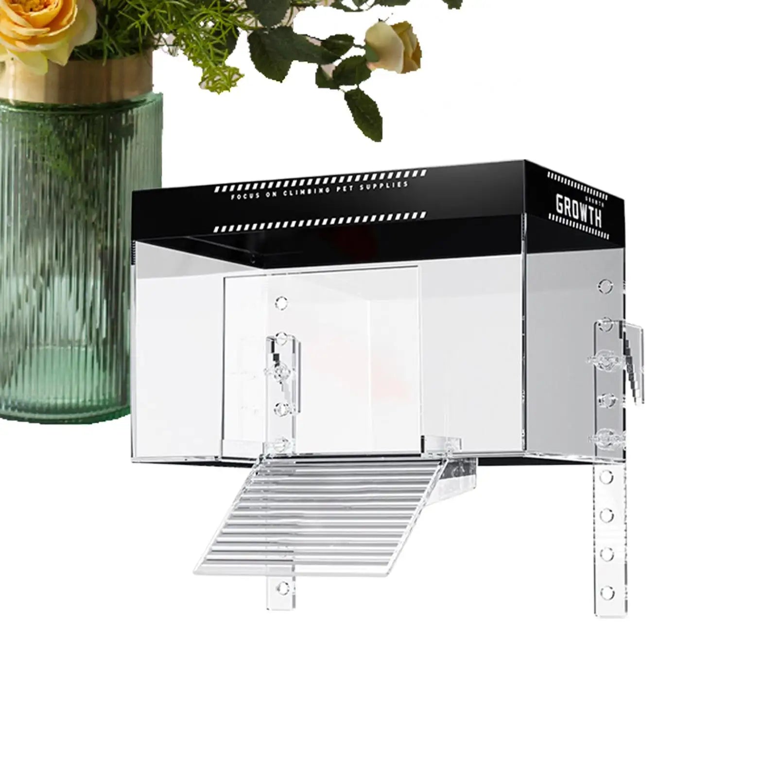 Over-Tank Turtle Basking Platform — Anti-Slip Ramp & 360° Viewing Dock