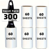 Extra-Sticky Pet Hair Lint Roller — 60 Sheets Per Roll