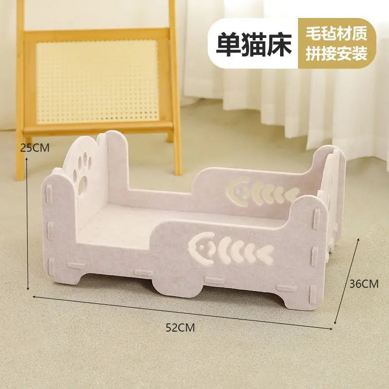 Two-Layer Tree Hole Cave Bed for Cats & Dogs, Eco-Friendly