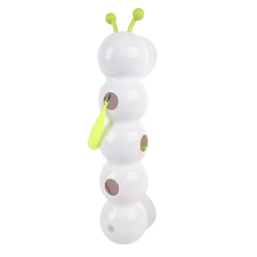 Motion-Activated Whack-a-Hole Caterpillar Cat Toy — Auto-Emerging Teaser