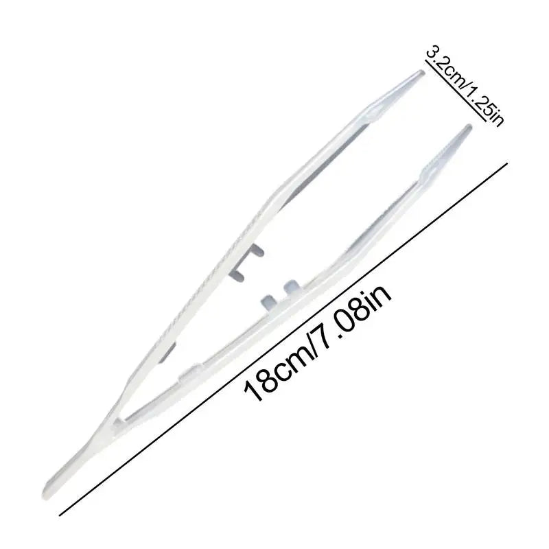 Glow-in-the-Dark Reptile Feeding Tongs — Ergonomic Anti-Slip Tweezers
