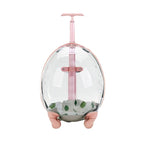 Transparent Large Capacity Handheld Pet Carrier & Portable Travel Cart for Cats & Dogs