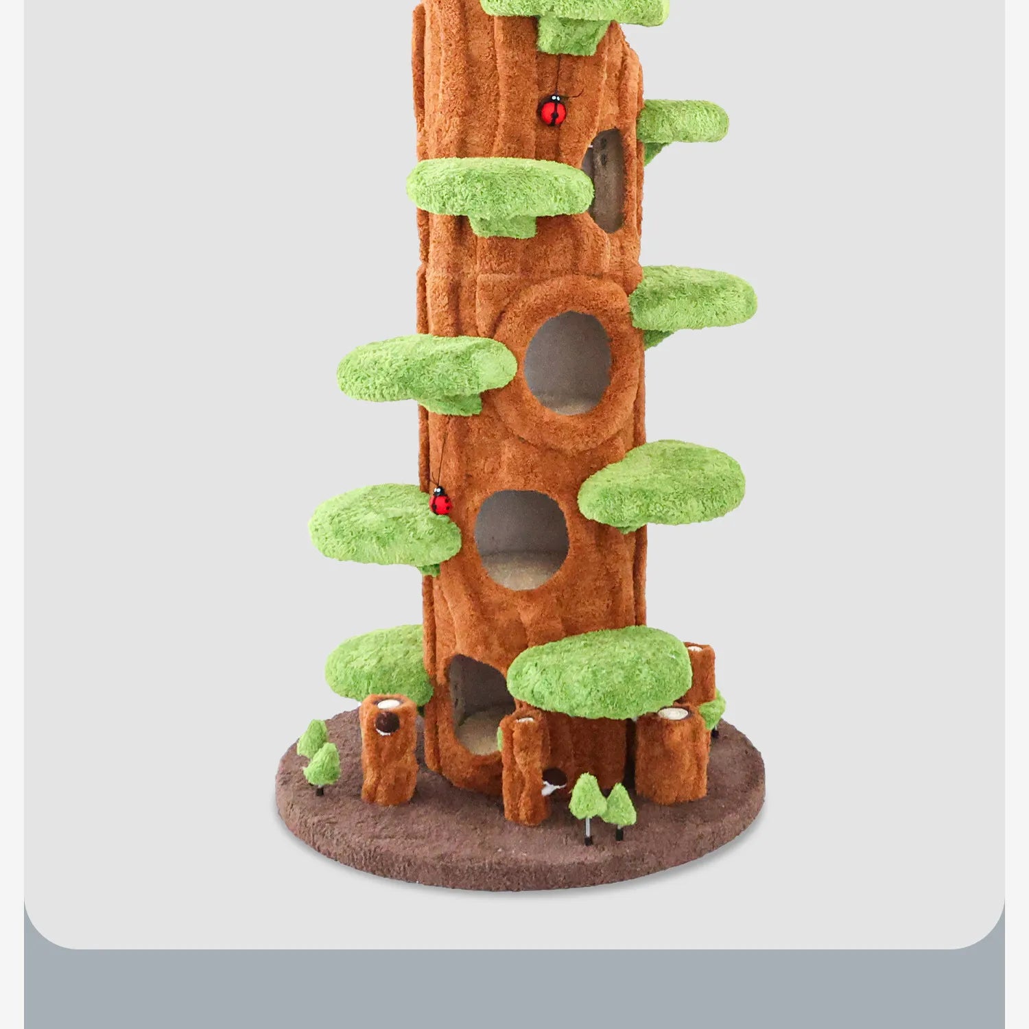 Floor-to-Ceiling Cat Tree with Jumping Platforms