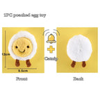 Catnip Squeaky Plush Cat Toy — Food-Shaped Design with Built-In Bell