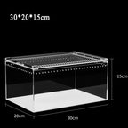 Acrylic Transparent Reptile Breeding Box — Ventilated Terrarium for Spiders & Insects