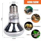 Clip-On Reptile Lamp Holder — Adjustable E27 Basking Fixture