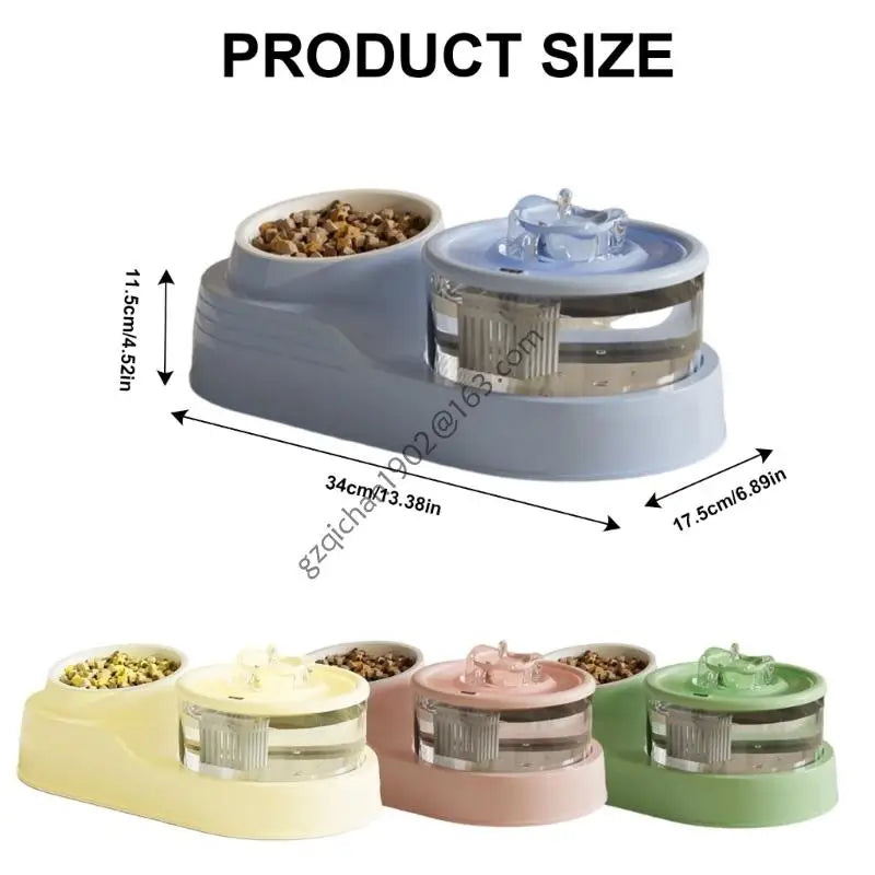 X7AB Quiet Automatic Pet Water Dispenser (Cats & Dogs, 4 Colors)