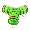 Christmas Cat Tunnel Toy — Foldable Crinkle Play Tube