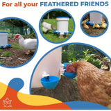 Automatic Poultry Water Cups — Leakproof Hanging Drinker Set