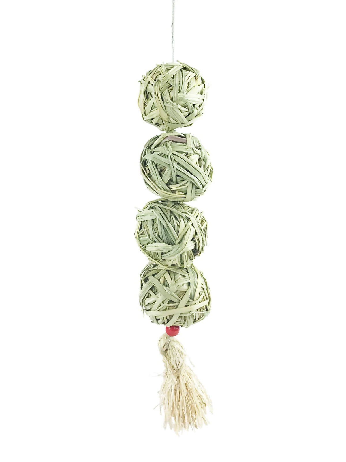 Grass Woven Chew Ball — Hanging Grinding Toy for Rabbits