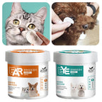 Tear Stain & Ear Cleaning Wipes for Dogs & Cats — 130-Count Aloe Vera Pads