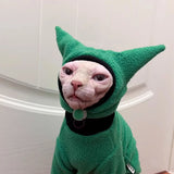 Sphynx Cat Waffle Knit Winter Hat (Adjustable Cold-Proof Cap)