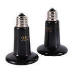 Ceramic Infrared Heat Lamp for Reptiles — No-Light Heating Bulb, 110V/220V, 25W–200W