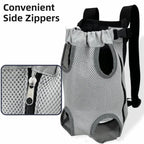 Lightweight Mesh Pet Front Carrier (Double Shoulder, Adjustable Strap)