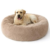 30-Inch Calming Donut Dog Bed, Anti-Slip & Washable