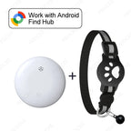 Lightweight Waterproof Cat Tracking Collar - Google Find Hub Bluetooth GPS Locator